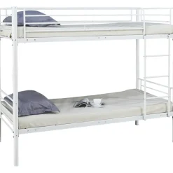 Stapelbed Dixie 90x200cm - metaal - mat wit