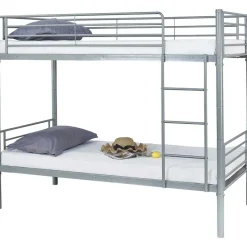 Stapelbed Dixie 90x200cm - metaal - mat grijs