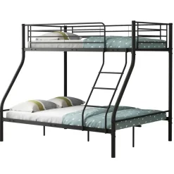 Stapelbed Trixie 90x200 & 140x200 - metaal - mat zwart