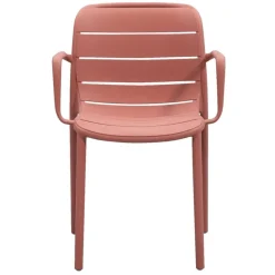 Stapelstoel Nice - kunststof/terracotta