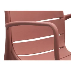 Stapelstoel Nice - kunststof/terracotta