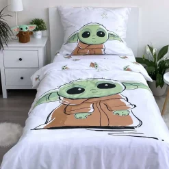Star Wars Dekbedovertrek Baby Yoda - Eenpersoons - 140 x 200 cm - Katoen