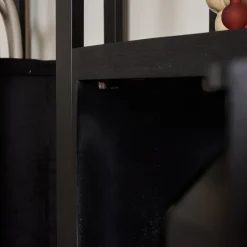 StarFurn - Boekenkast Boaz Black 1 deur - 55 cm - zwart