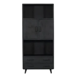 StarFurn - Boekenkast Omaha Black - 90 cm - zwart