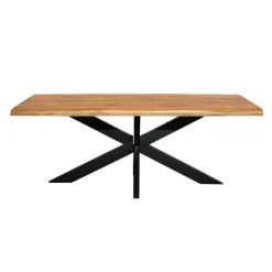 Starfurn - Boomstamtafel Denver - Bruin - 100x220x76 cm