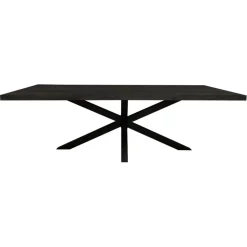 StarFurn - Eettafel Denver 160 cm rechthoek - zwart