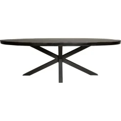 StarFurn - Eettafel Denver 180 cm ovaal - zwart