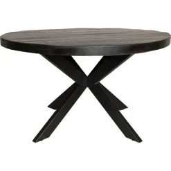 StarFurn - Eettafel Denver Ø110 cm - zwart
