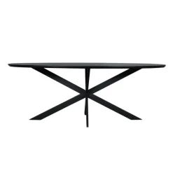 Starfurn - Eettafel Ferris - Zwart - 100x210x76 cm