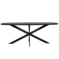 Starfurn - Eettafel Ferris - Zwart - 100x200x76 cm