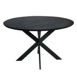 Starfurn - Eettafel Ferris - Zwart - 130x130x76 cm
