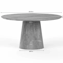 Starfurn - Eettafel Lana - Taupe - 150x150x76 cm