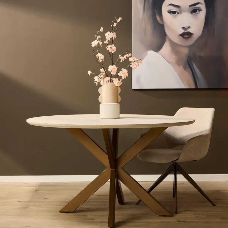 Starfurn - Eettafel Madison - Beige - 150x150x76 cm