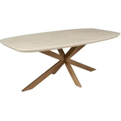 StarFurn - Eettafel Madison 280 cm Deens Ovaal - zand/brons