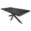 StarFurn - Rechthoekige boomstamtafel Boston - 160 cm - zwart