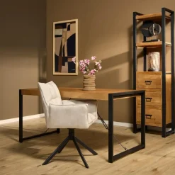 StarFurn - Rechthoekige eettafel Boaz - 160 cm - naturel