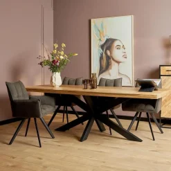 StarFurn - Rechthoekige eettafel Denver - 180 cm - naturel