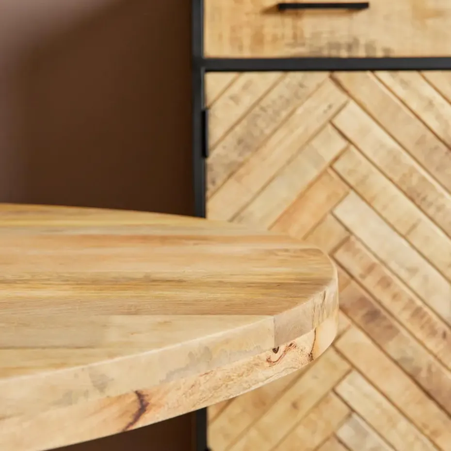 StarFurn - Ronde eettafel Denver - ø120 cm - naturel