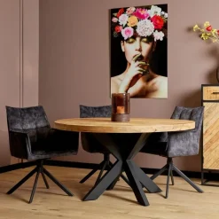 StarFurn - Ronde eettafel Denver - ø150 cm - naturel