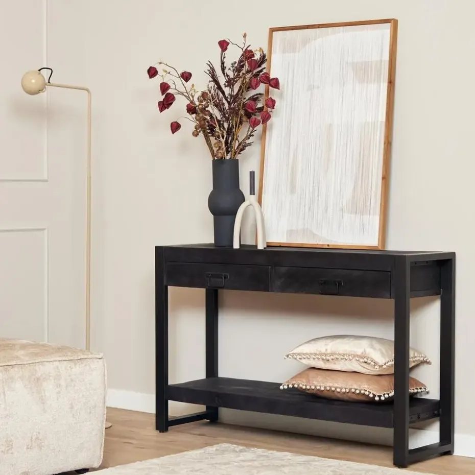 StarFurn - Sidetable Boaz - 120 cm - zwart