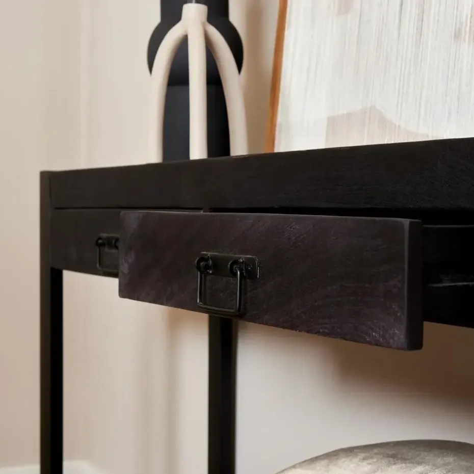 StarFurn - Sidetable Boaz - 120 cm - zwart