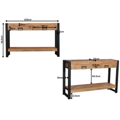 StarFurn - Sidetable Boaz - 120 cm - naturel