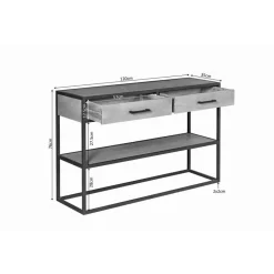 StarFurn - Sidetable Denver - 120 cm - naturel