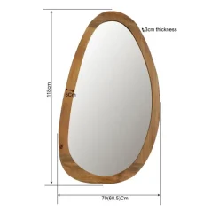 Starfurn - Spiegel Lou - Bruin - 3x118x68 cm