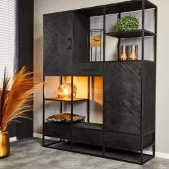 StarFurn - Vakkenkast New York XXL - zwart