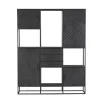 StarFurn - Vakkenkast New York Supreme XXL - 160 cm - zwart