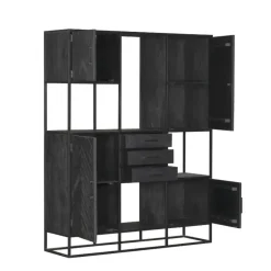 StarFurn - Vakkenkast New York Supreme XXL - 160 cm - zwart