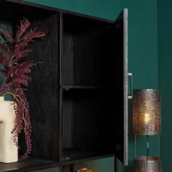 StarFurn - Vakkenkast New York Supreme XXL - 160 cm - zwart