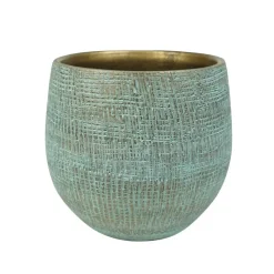 Steege Plantenpot - moderne look - blauw - 18 x 16 cm