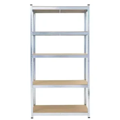 Stellingkast / Magazijnstelling - Zilver - 5 planken