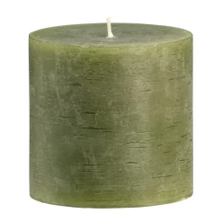 Stompkaars rustiek Sfeer - olijfgroen - 10 cm