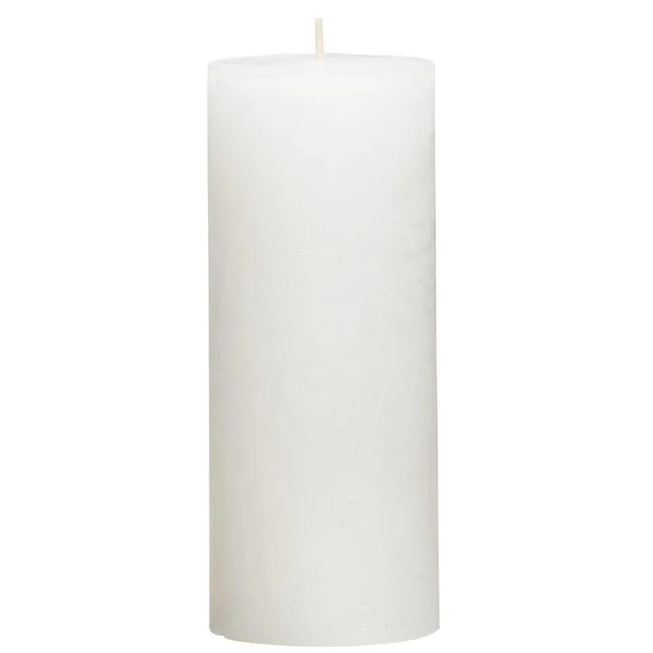 Stompkaars rustiek Sfeer - wit - 17 cm