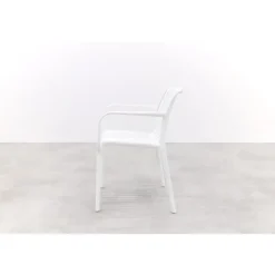 Stripe stapelbare tuinstoel - Wit