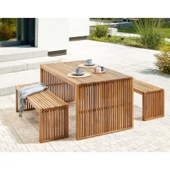 SULZANO - Tuintafel - Lichthout - Acaciahout