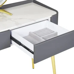 SURIN - Kaptafel - Grijs - MDF