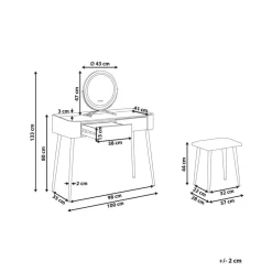 SURIN - Kaptafel - Grijs - MDF