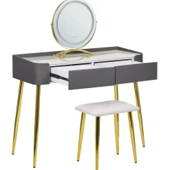 SURIN - Kaptafel - Grijs - MDF