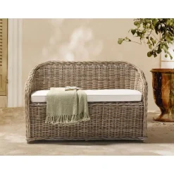 SUSUA - Tuinbank - Gebroken wit - Rotan