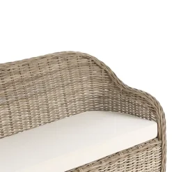 SUSUA - Tuinbank - Gebroken wit - 150 cm - Rotan