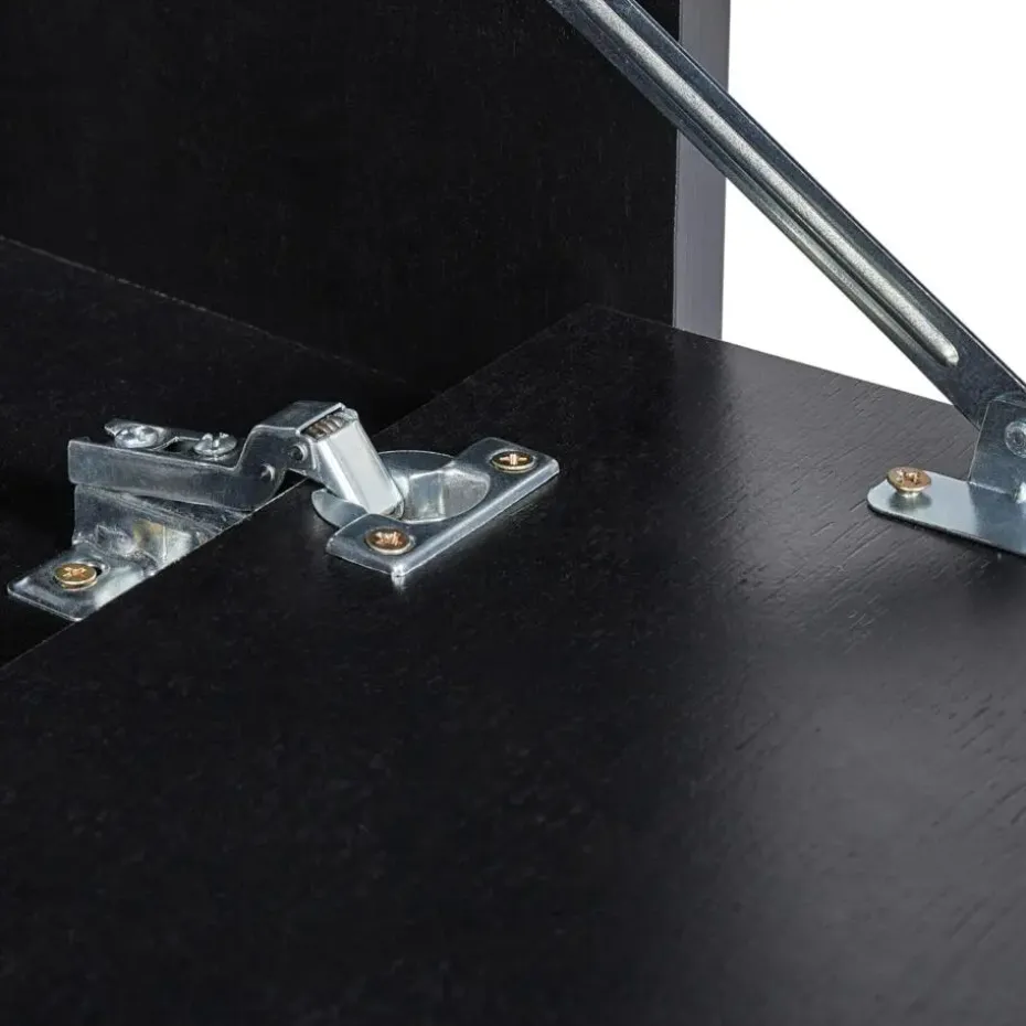 SUZANO - Badkamermeubel - Zwart - 44 x 40 cm - MDF