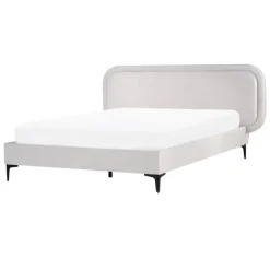 SUZETTE - Tweepersoonsbed - Lichtgrijs - 140 x 200 cm - Polyester