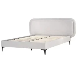 SUZETTE - Tweepersoonsbed - Lichtgrijs - 140 x 200 cm - Polyester