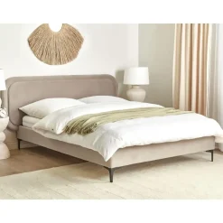 SUZETTE - Tweepersoonsbed - Beige - 140 x 200 cm - Polyester
