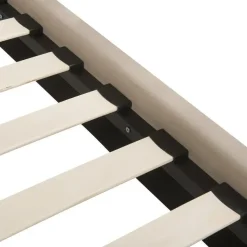 SUZETTE - Tweepersoonsbed - Beige - 140 x 200 cm - Polyester