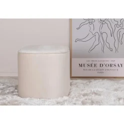 Svea - Arlo poef - velvet - beige