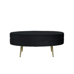 Svea - Axel hocker - velvet - zwart